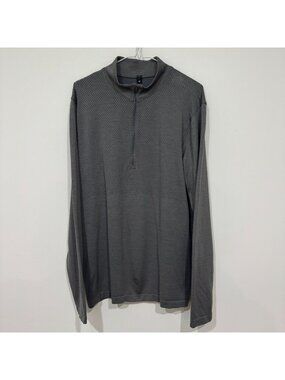Lululemon Metal Vent Tech Midweight Half Zip Anchor / Grey Sage Size L EUC